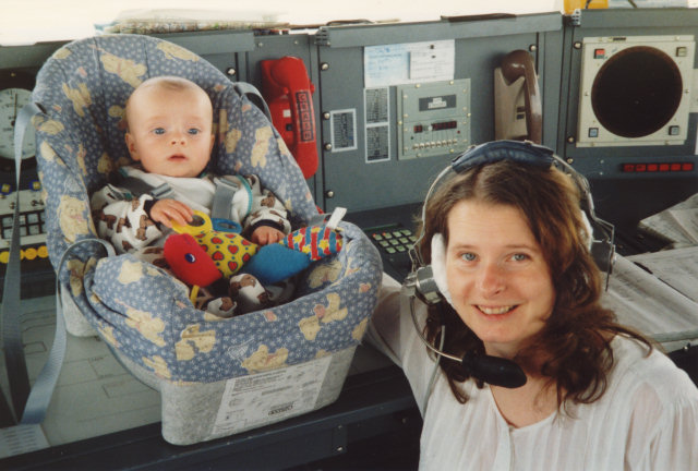 Alex and Carol at Woodvale control tower