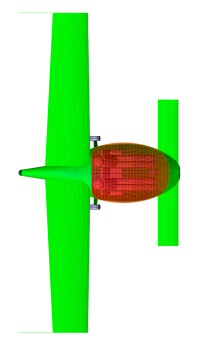 Our canard microlight aircraft - top view