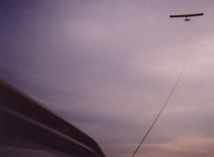 Grasshopper receiving an auto-tow launch