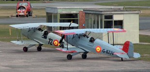 CASA 1-131 Jungmann biplanes shortly after arrival at Woodvale