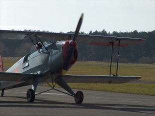 CASA 1-131 Jungmann taxiing in CASA 1-131 Jungmann taxiing in