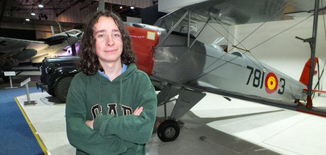 Alex and the Jungmann biplane at RAF Hendon Alex and the Jungmann biplane at RAF Hendon
