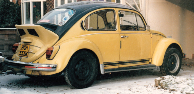 VW Beetle as purchased in 1986