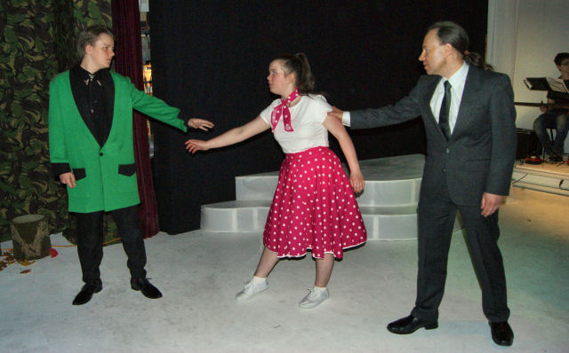 Lysander, Hermia and Egeus