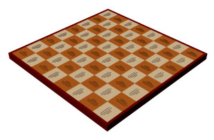 Completed chess board Completed chess board