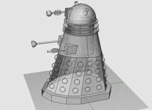 Rhino CAD model of our Dalek