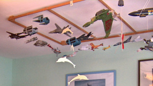 Hanging rack and display cabinets