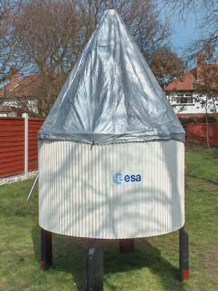 Completed rocket-den