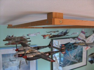 Hanging rack close-up