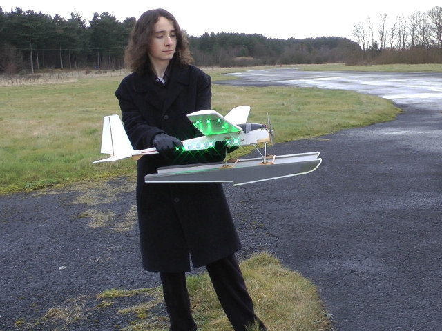 bitsa being held for a radio range check