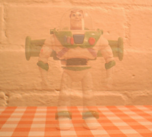 Frame from "disappearing Buzz Lightyear" animation
